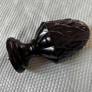 Ballard Designs Artichoke Drapery Finials .75 Diam Black. 2 sets of 2 (4 total)